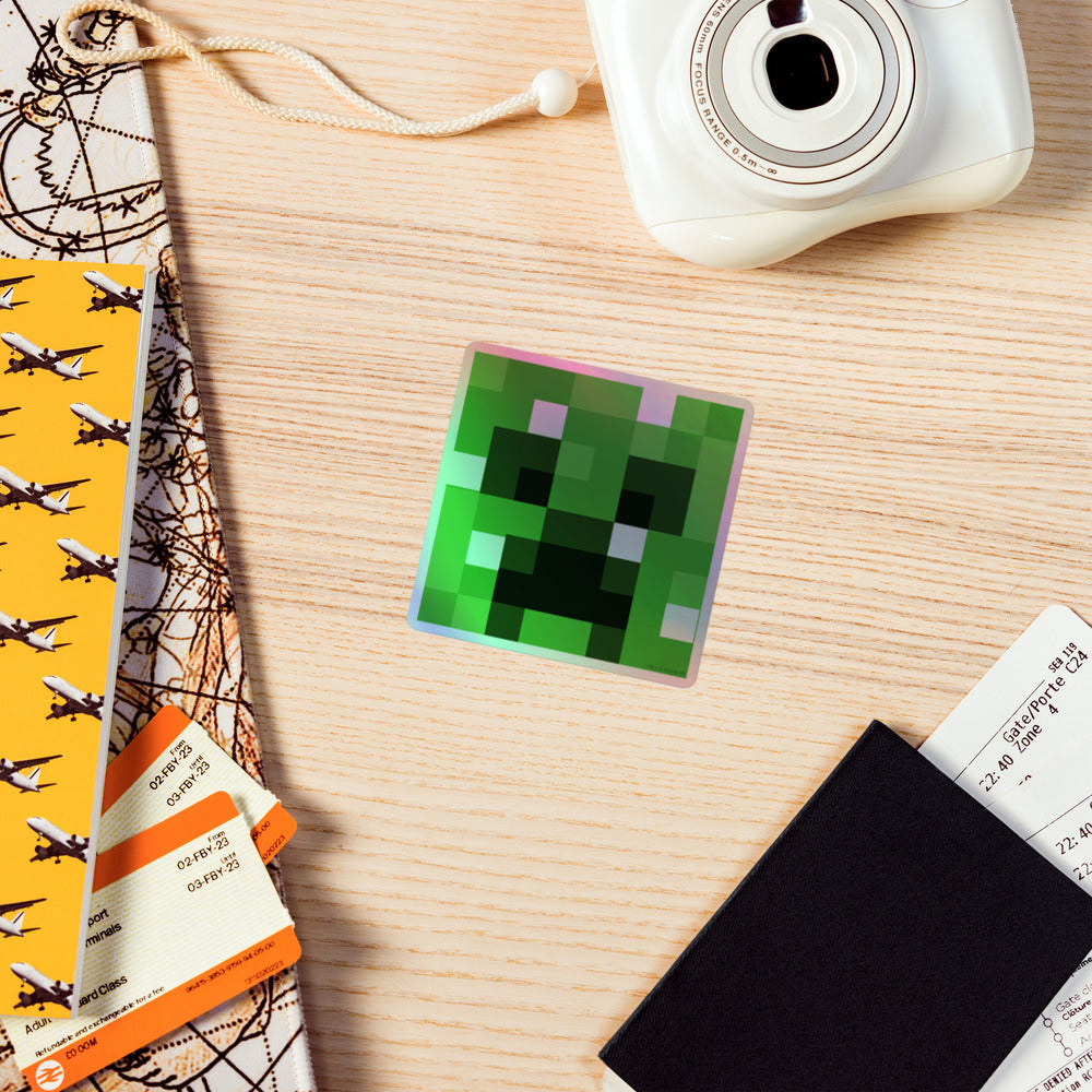 Minecraft Creeper Holographic Sticker - Image 10