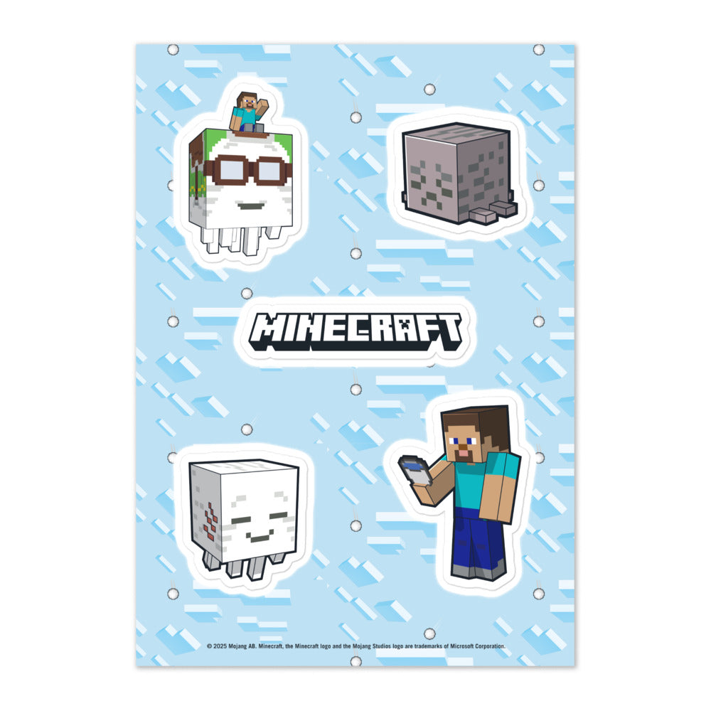 Alternative view of Minecraft Summer Sticker Sheet