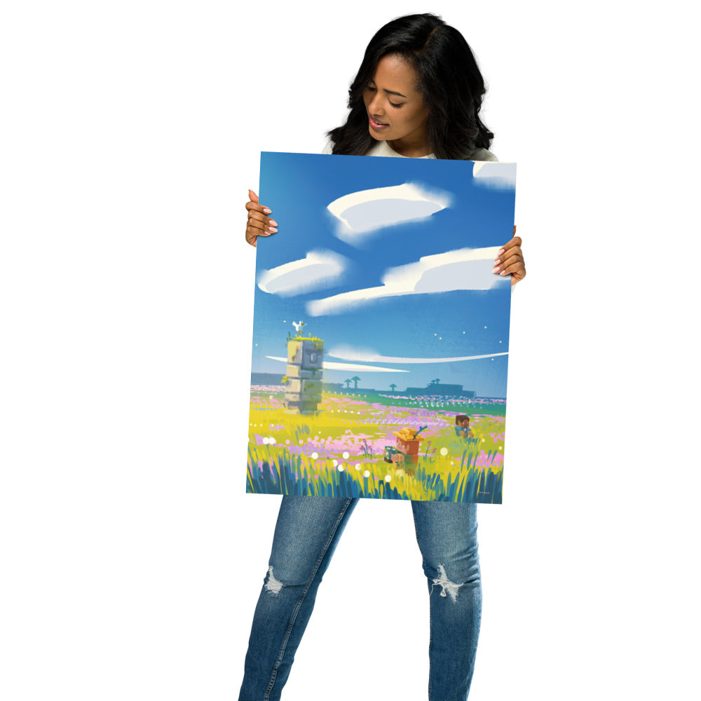 Alternative view of Minecraft Limited Loot Totem Field Premium Poster