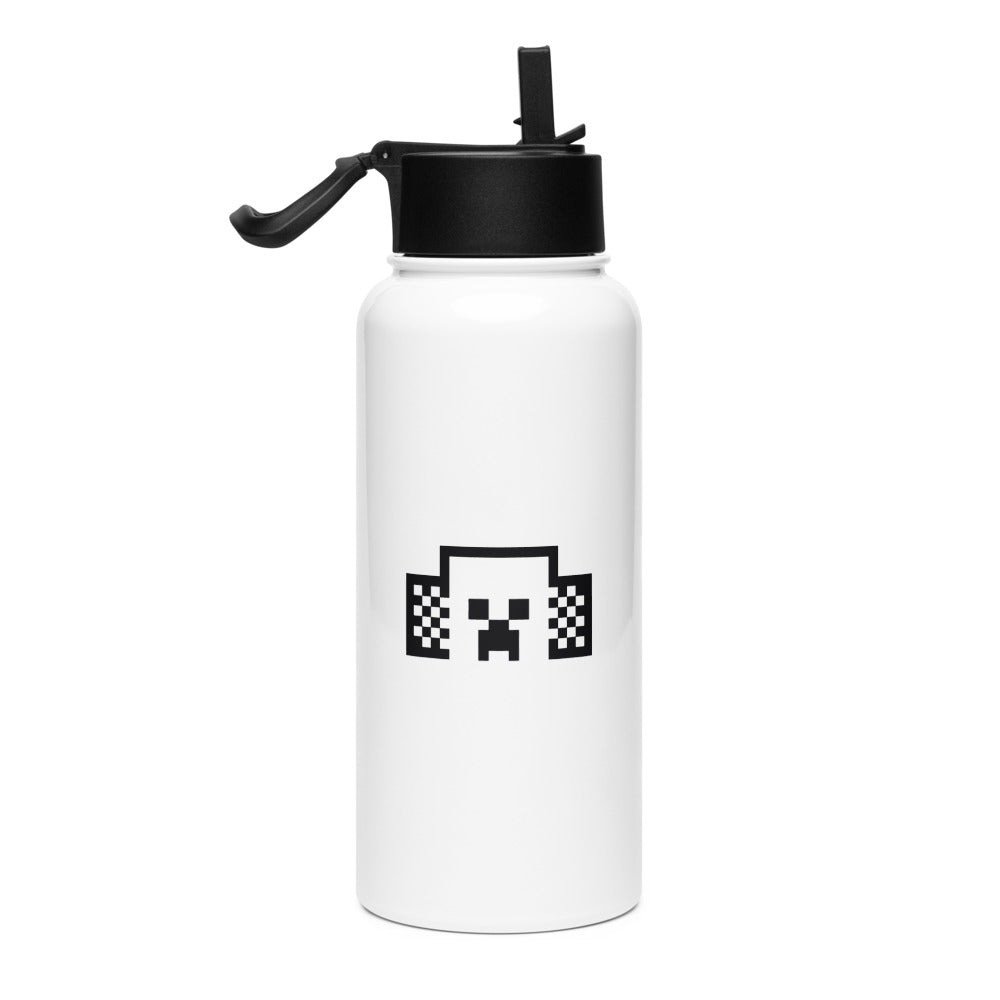 Minecraft Tuned In Creeper Stainless Steel Water Bottle with a Straw Lid - Image 15