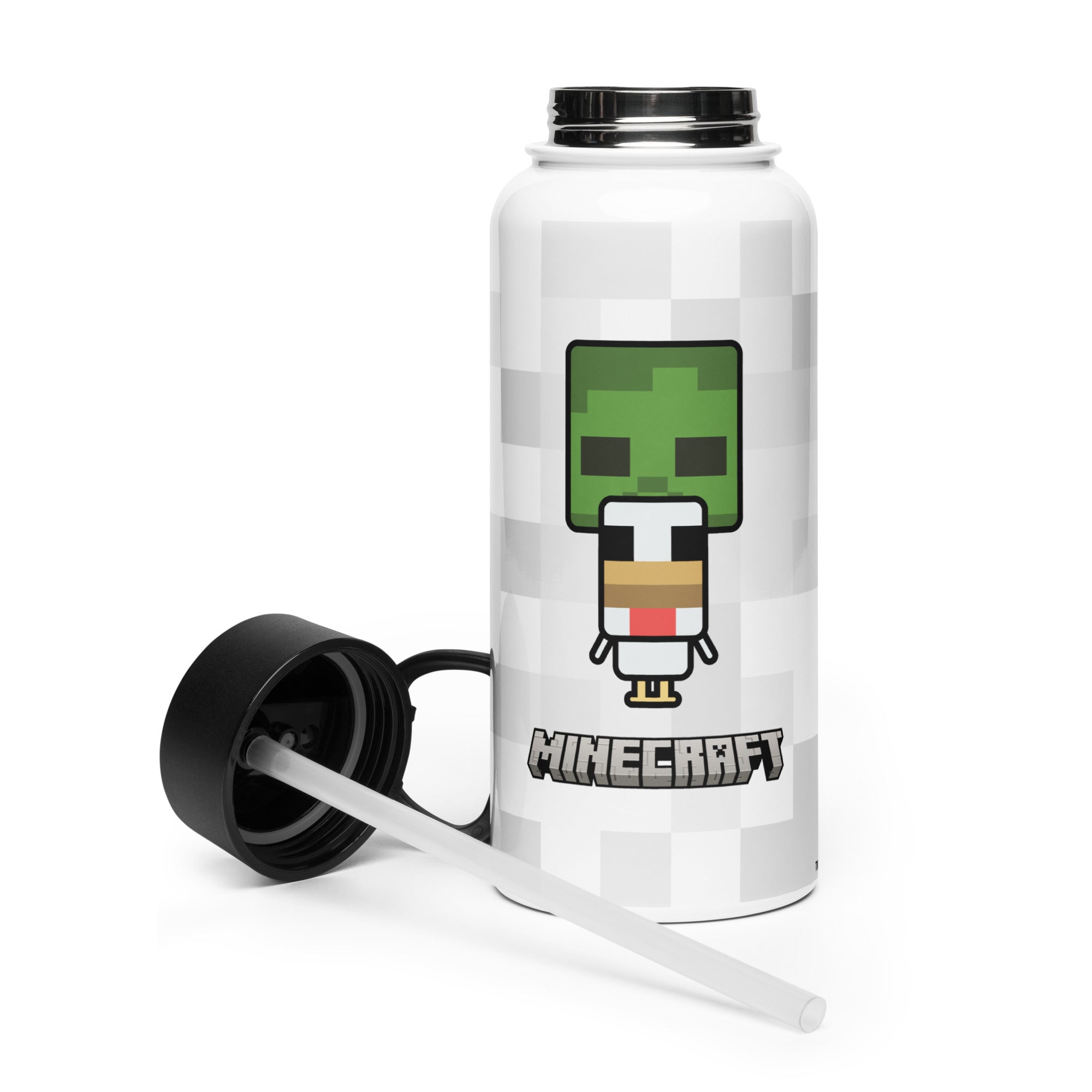 Alternative view of Minecraft Water Bottle Chibi Chicken Jockey