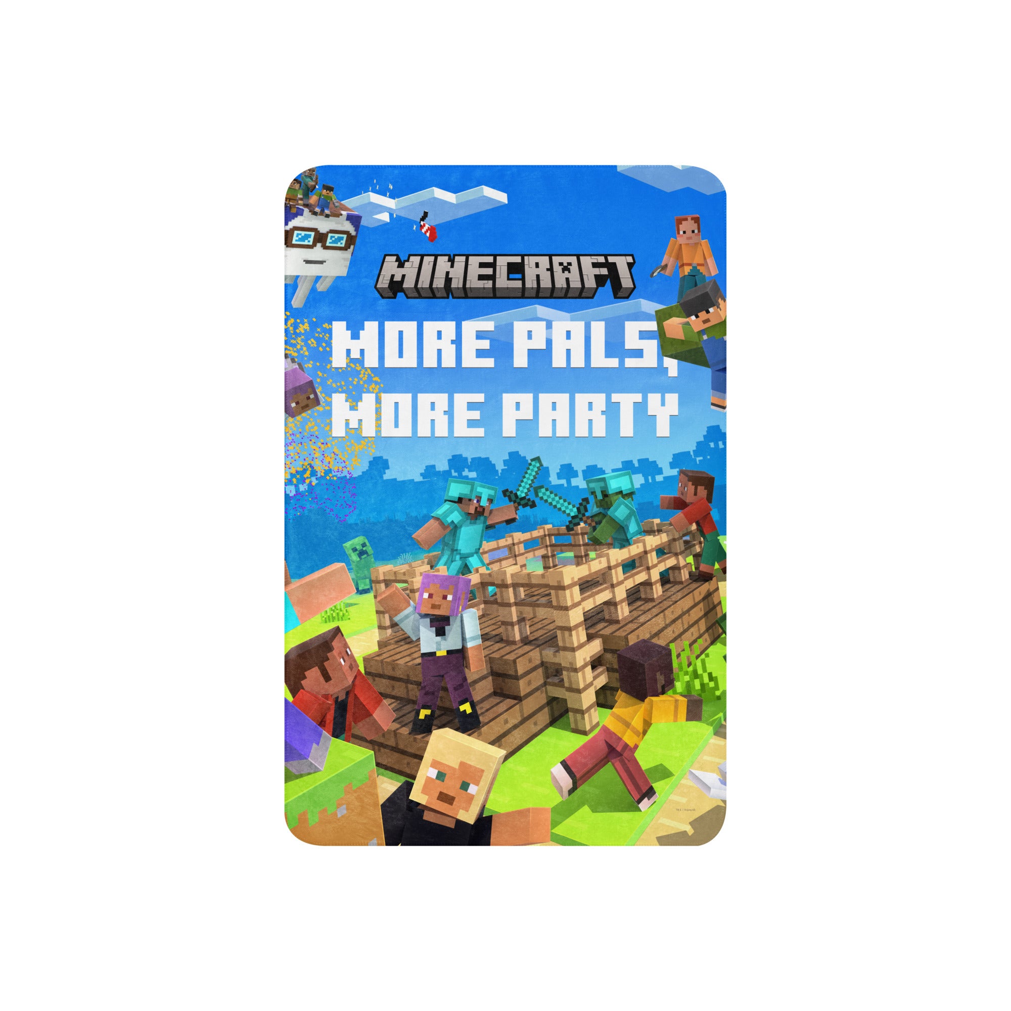 Minecraft Blanket Play Together More Pals, More Party - Image 5
