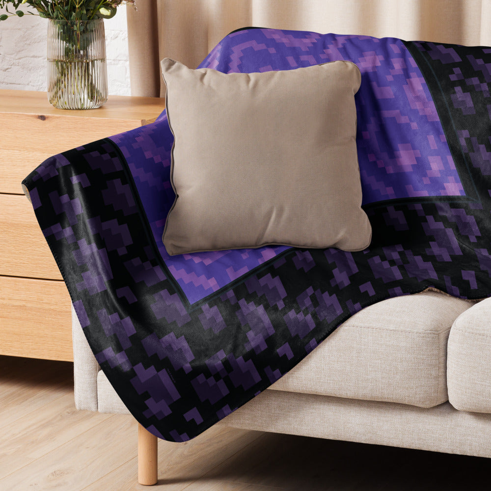 Minecraft Nether Portal Sherpa Blanket - Image 5