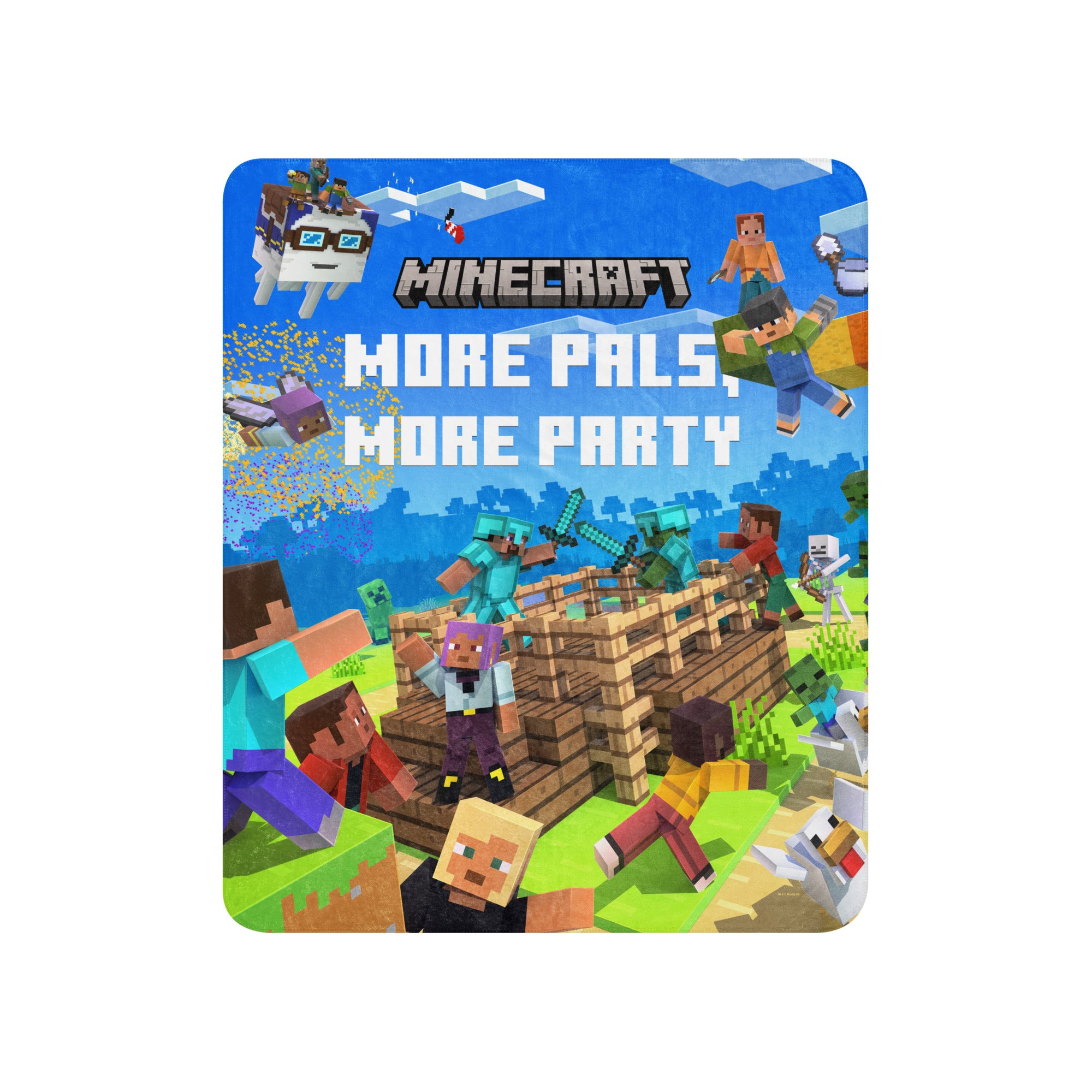 Minecraft Blanket Play Together More Pals, More Party - Image 3