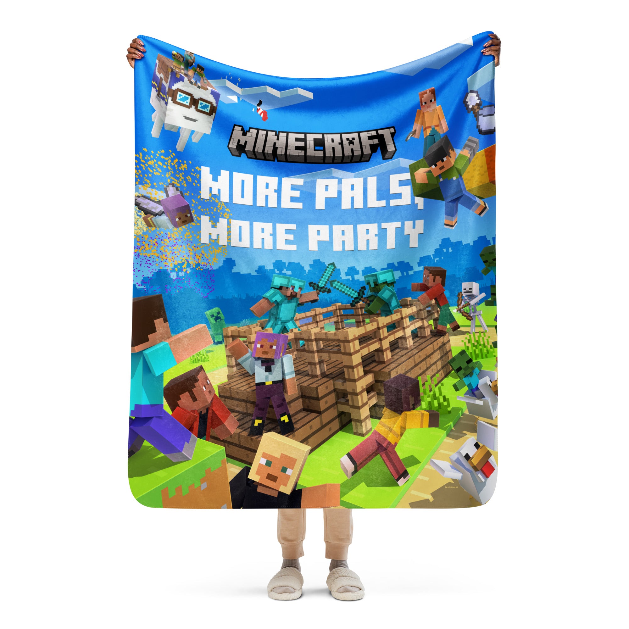 Minecraft Blanket Play Together More Pals, More Party - Image 4