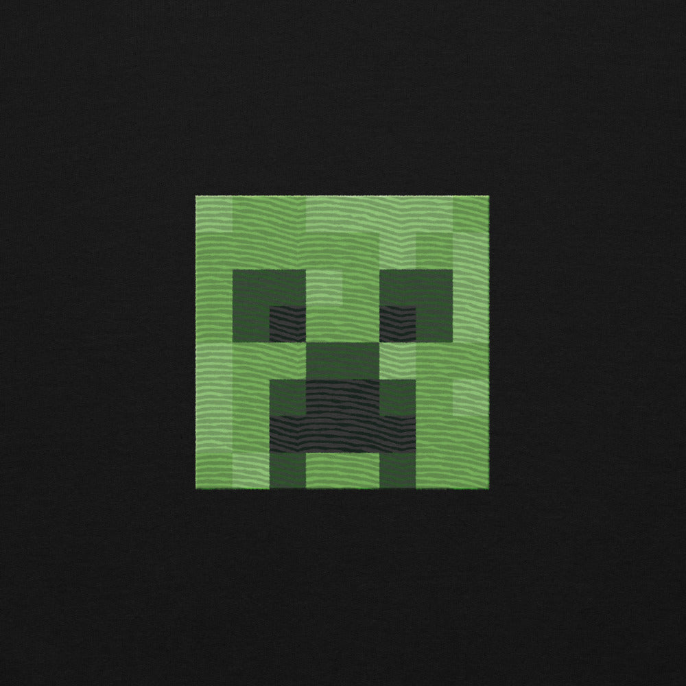 Alternative view of Minecraft Creeper Embroidered Adult Crewneck Sweatshirt