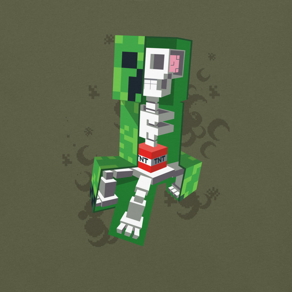 Minecraft Creeper Skeleton Unisex Comfort Colors T-Shirt - Image 9