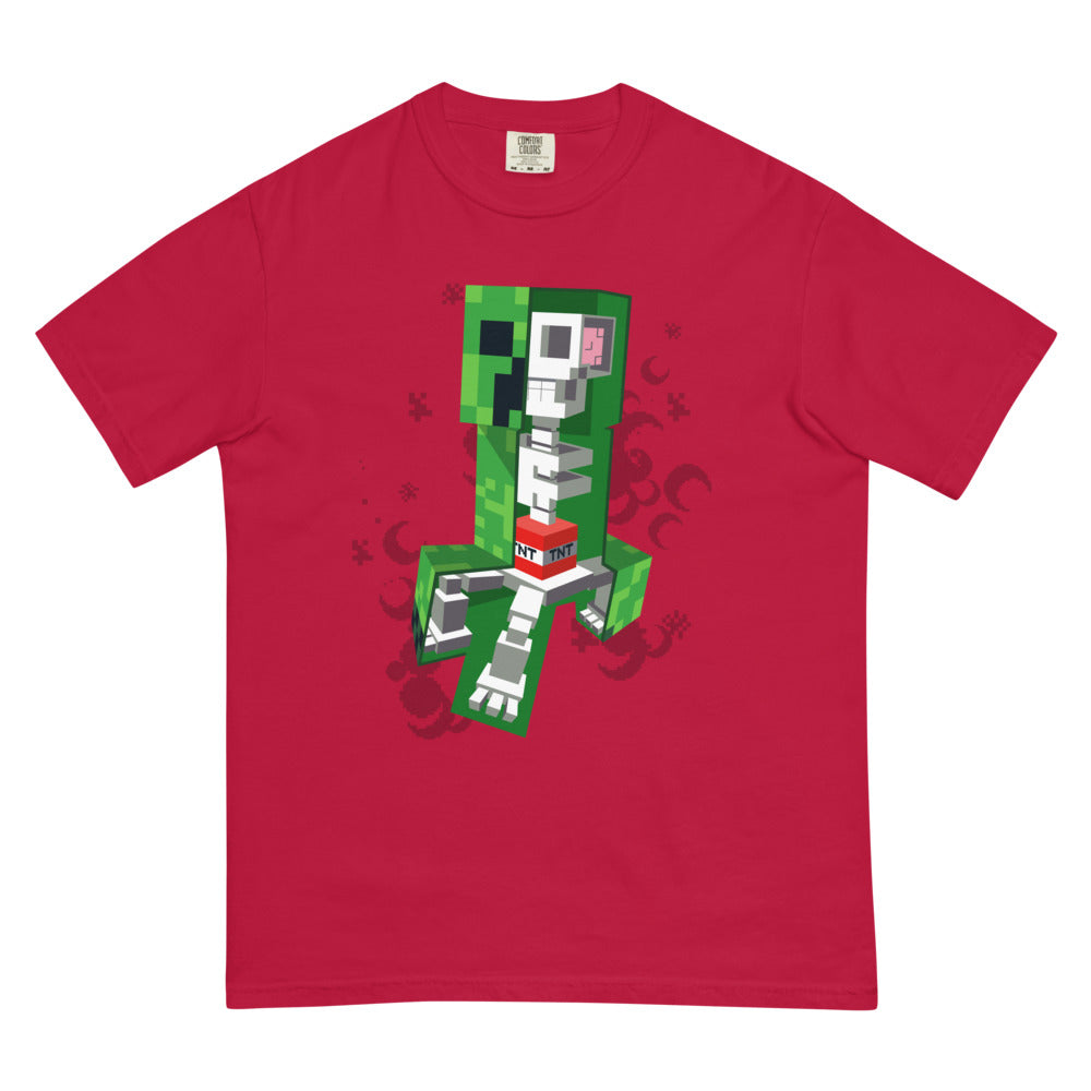 Minecraft Creeper Skeleton Unisex Comfort Colors T-Shirt - Image 13