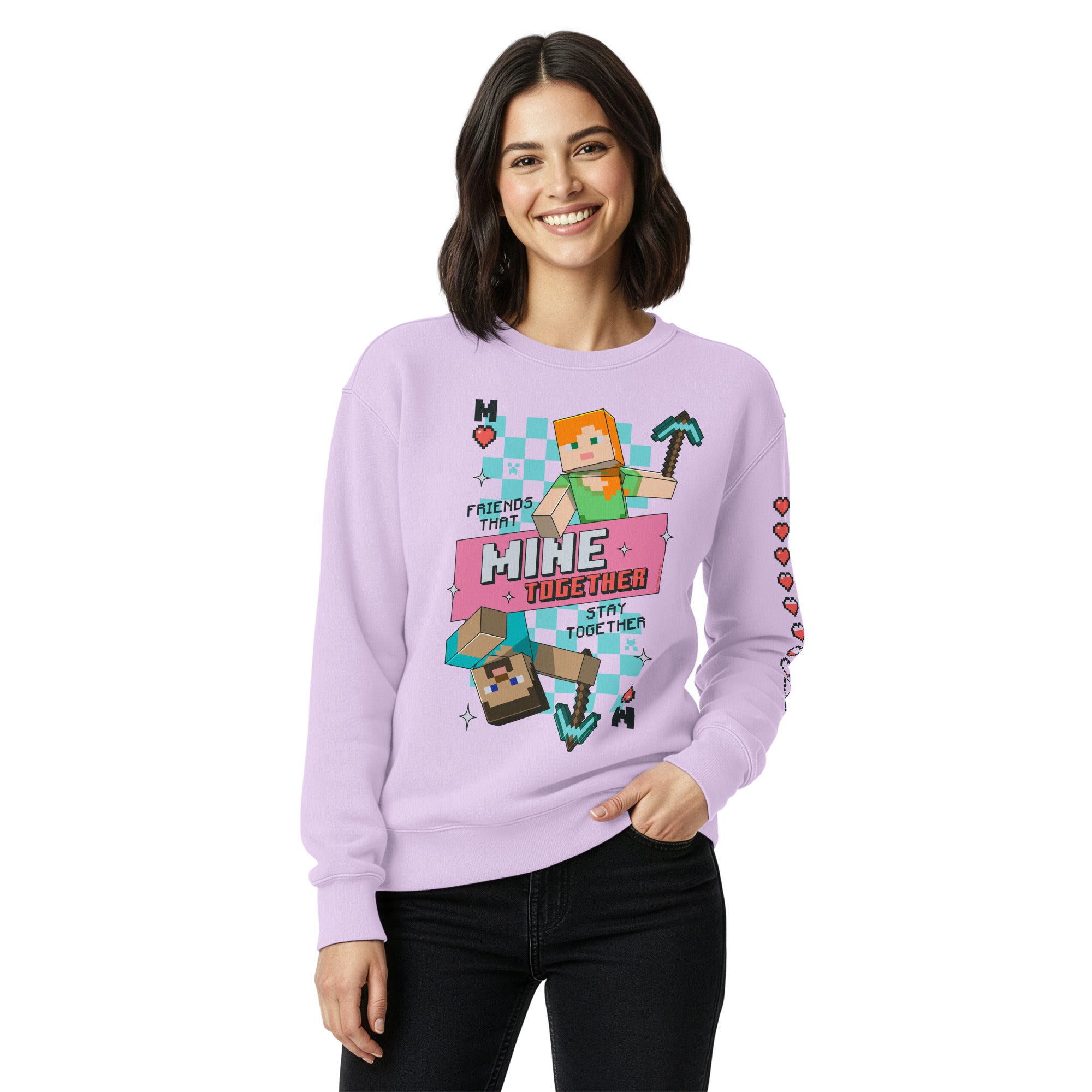 Alternative view of Minecraft Sweatshirt MINE Together Comfort Colors