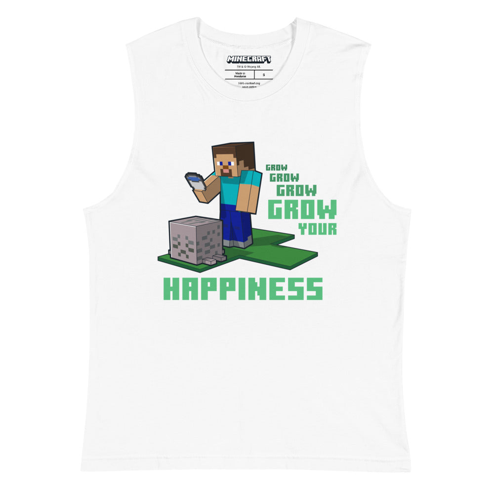 Minecraft Grow Your Happiness Adult Tank Top