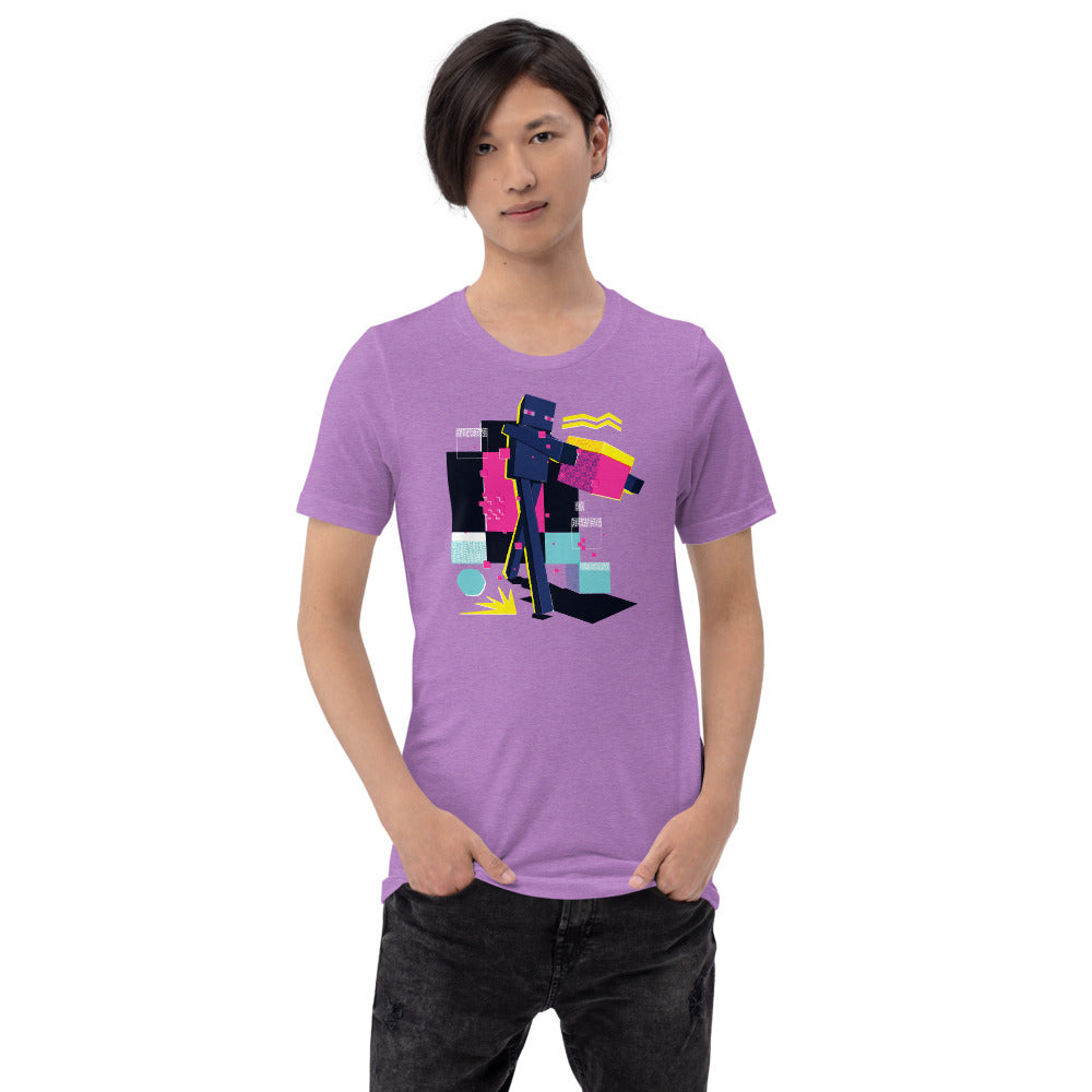 Minecraft Enderman Geo Pop Adult T-Shirt - Image 9