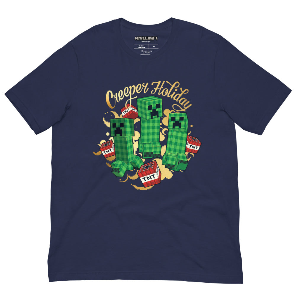 Minecraft Creeper Holiday T-Shirt - Image 7