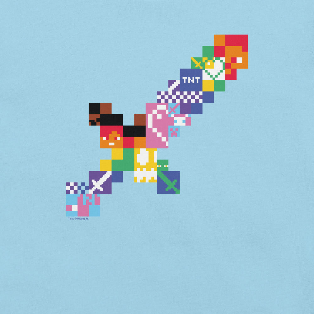 Minecraft Sword Pride Adult T-Shirt - Image 7
