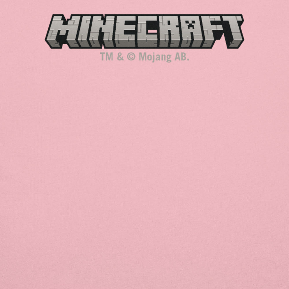Minecraft Pink Sheep Adult T-Shirt - Image 11
