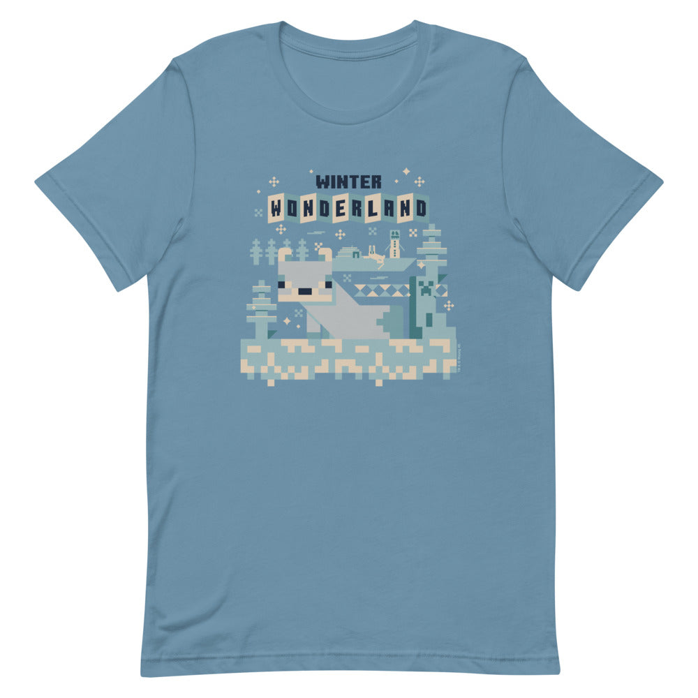 Minecraft Winter Wonderland Adult T-Shirt