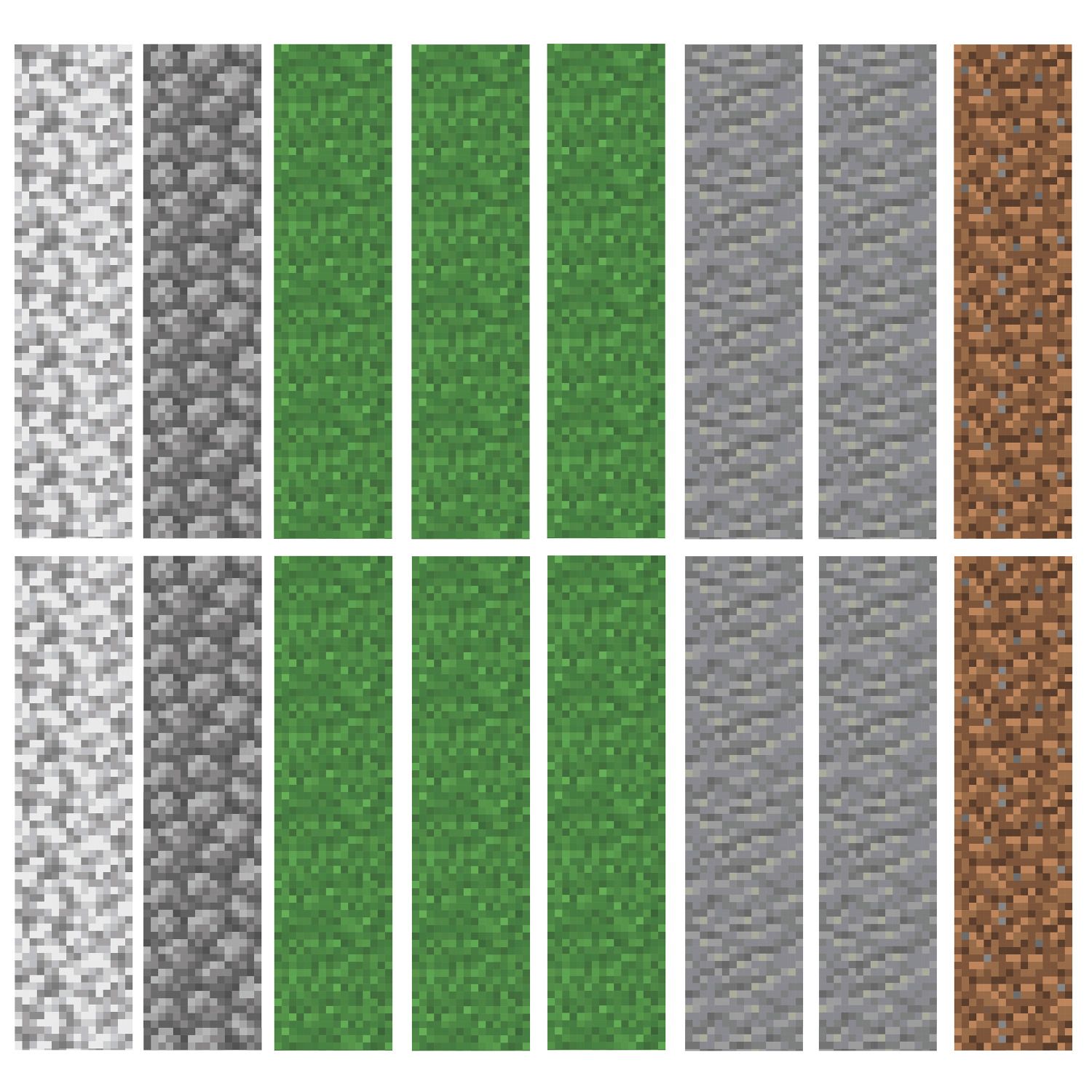 Minecraft Block Strips Wall Decals - Image 5