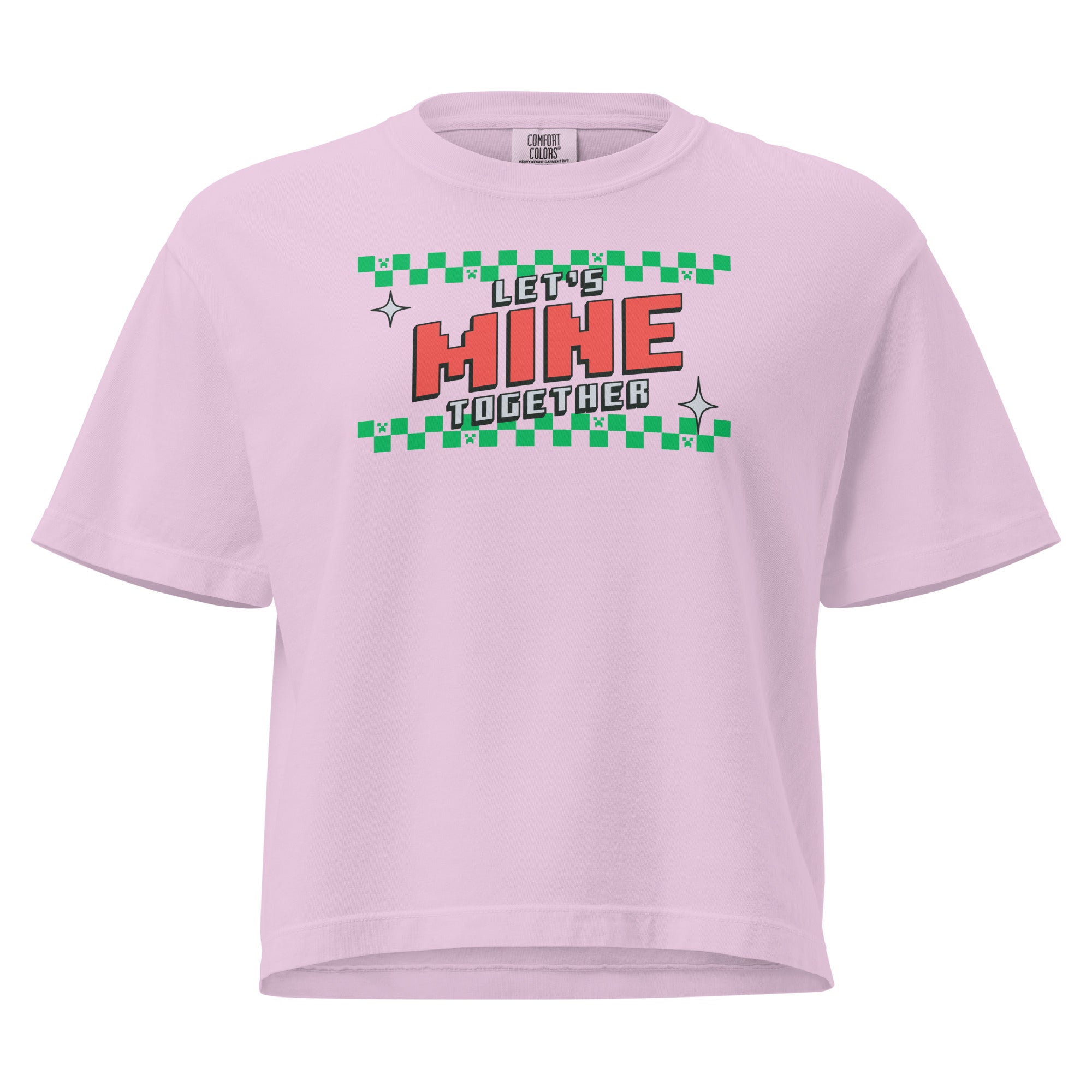 Minecraft Women's Boxy Tee Let's MINE Together