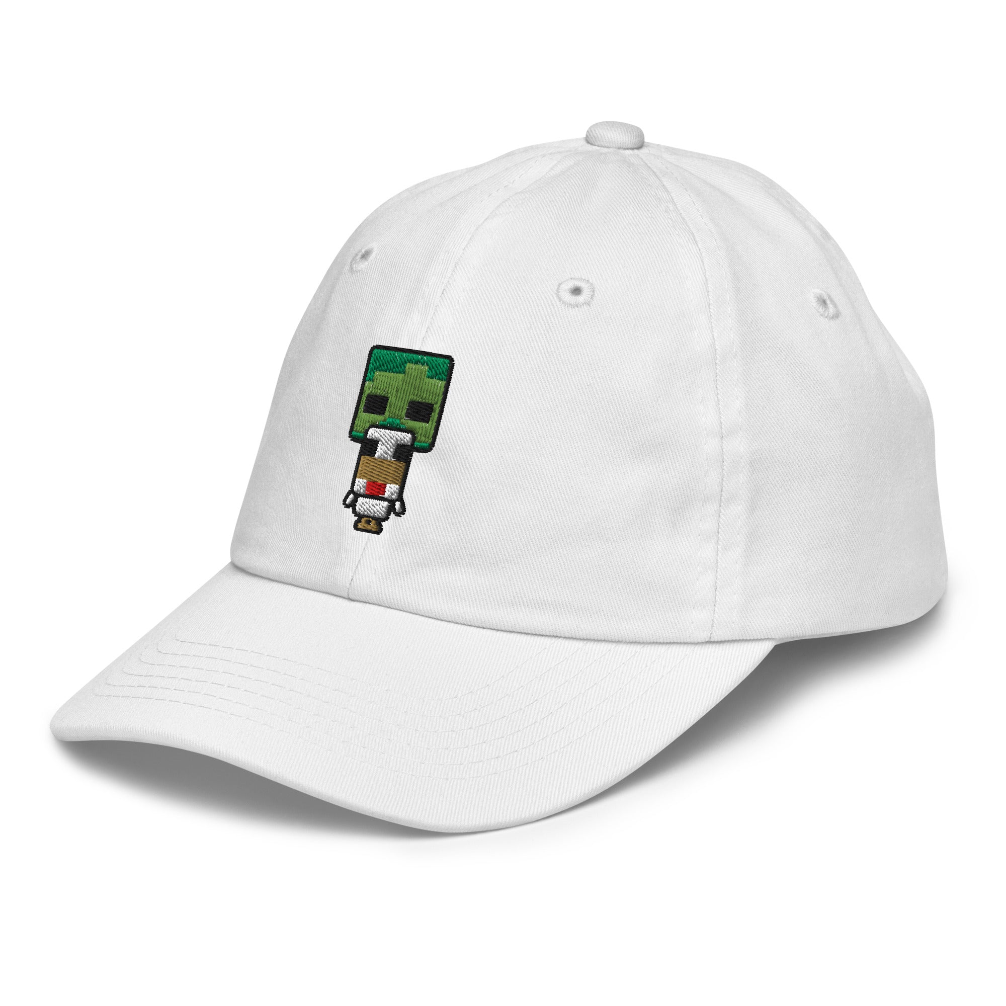 Alternative view of Minecraft Chibi Chicken Jockey Youth Baseball Hat