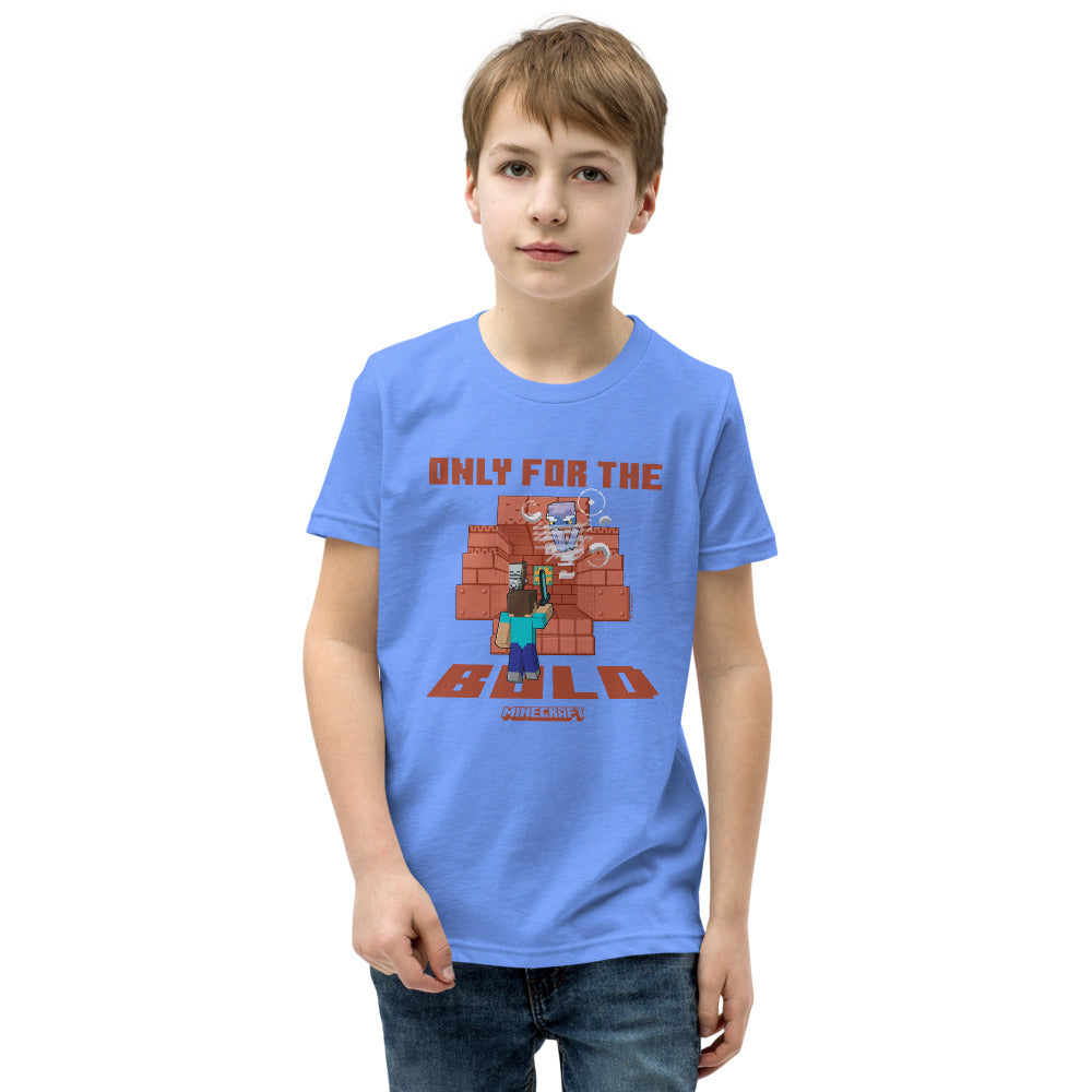 Alternative view of Minecraft Only For The Bold Kids T-Shirt